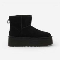 ugg descansos classic mini platform boot black womens para hombre
