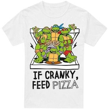 Teenage Mutant Ninja Turtles Camiseta Cranky Pizza para hombre