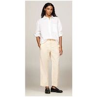 tommy hilfiger pantalon chino pantalon cotton linen mujer para mujer