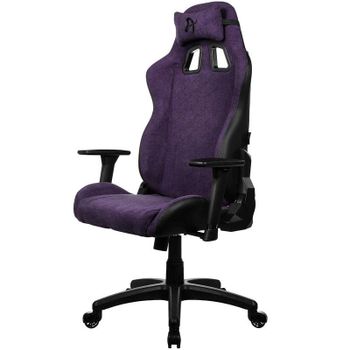 Silla gaming Arozzi Avanti Soft Fabric respaldo reclinable 165° morada