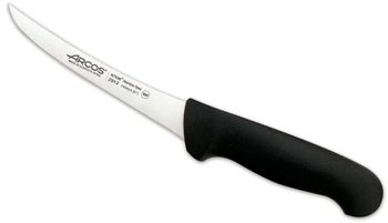 Cuchillo deshuesador de acero inoxidable nitrum de 140 mm mango negro