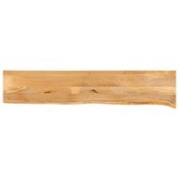 tablero de mesa borde natural madera maciza mango 180x40x25 cm vidaxl
