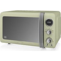 swan retro sm22030gn solo microwave - green green