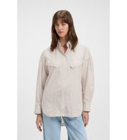 boss para mujer 50543554 camisa bostaffa beige xs casual algodon clasico manga larga