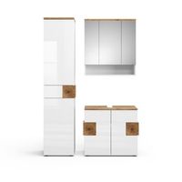 conjunto de muebles de bano eden 3 partes con mueble alto vicco