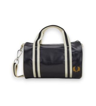 Fred Perry para hombre. L9256 Bolsa de deporte clásica de tamaño mini negro (OSFA), Casual, Poliéster