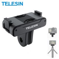 telesin para dji action 3 4 5pro adaptador magnetico de dos garras 14 rosca puerto universal para dji action 5pro 4 3 accesorios de camara