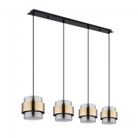 lampara colgante lineal milley 4 luces