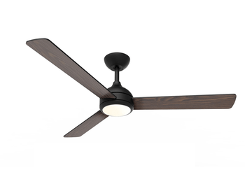 VENTILADOR DE TECHO PHILIPS VELYX 24+32W PLAFON LED 30-65K MANDO A DISTANCIA NEGRO 3 ASPAS DE MADERA