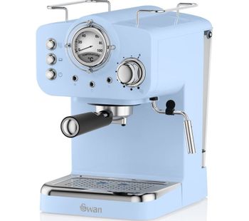 Retro Pump Espresso SK22110BLN Coffee Machine - Blue, Blue