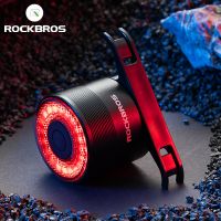 rockbros-luz trasera de freno inteligente para bicicleta de montana tija de sillin de carretera luz trasera impermeable con carga usb