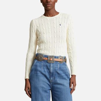 Polo Ralph Lauren Julianna Cotton Cable-Knit Jumper - L