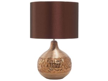 Lámpara de mesa  porcelana marrón