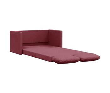 Vidaxl sofá cama de suelo 2 en 1 tela rojo tinto 112x174x55 cm