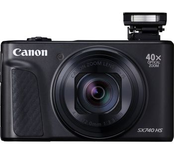 Canon PowerShot SX740 HS Superzoom Compact Camera - Black, Black