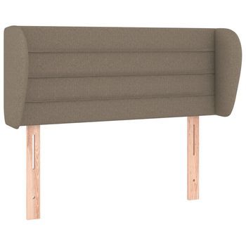 Cabecero Cama | Panel De Cabecera De Tela Gris Taupe 83x23x78/88 Cm