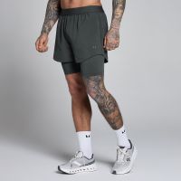 short hybrid 5  2 en 1 para hombre de mp - negro lavado - xxxl