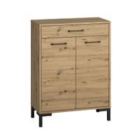 mueble para zapatos 2 puertas 1 cajon melamina madera