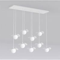 lampara de techo valbona blanco 9 luces