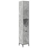 gabinete de bano gris concreto 315 x 33 x 190 cm vidaxl