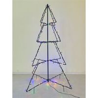 arbol navidad plegable 160 led multicolor 120x78 cm