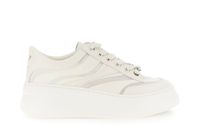 zapatillas de piel revestida y malla off white 40
