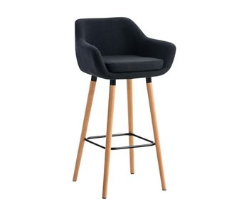 Taburete alto grant tapizado en tela 46x55x99 cm
