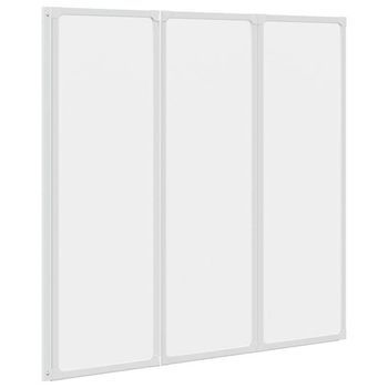 Mampara De Ducha Con 3 Paneles Plegables, 117 X 120 Cm Vidaxl
