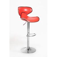 pack 6 taburetes lester de polipiel 1054536 cm - rojo