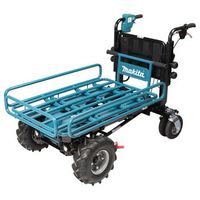 makita dcu604z carretilla 18vx2 lxt 300kgs bl con plataforma