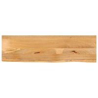 tablero de mesa  tablero de escritorio  superficie de mesa borde natural madera maciza mango 100x40x25 cm cfw905024