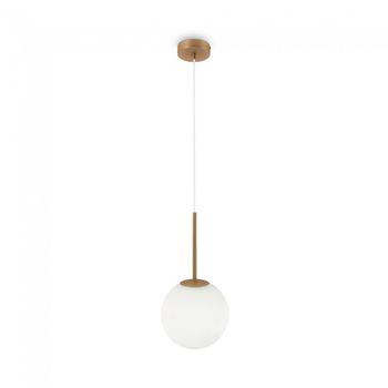 Lámpara de techo basic form opal oro