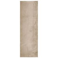 alfombra de pelo corto suave lavable huarte arena 80x250 cm vidaxl