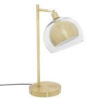 lampara rivi metal dorado cristal h48cm