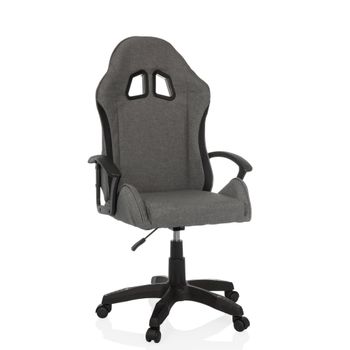Silla gaming tela gris/negro