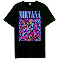 amplified clothing camiseta neon flowers para mujer