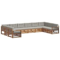 juegos de sofas 10 uds gris natural y claro vidaxl