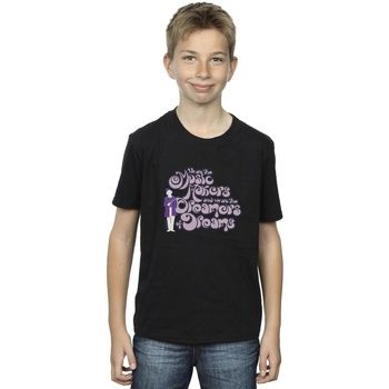 Willy Wonka Tops y Camisetas Dreamers Text para niño