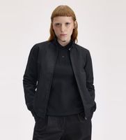 fred perry para mujer j7412 chaqueta harrington negro 36 casual poliester