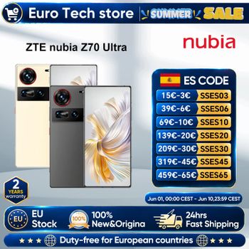 Nubia Z70 Ultra Smartphone 5G 6,85 ''144Hz cámara de pantalla completa 6150mAh batería IP68 impermeable NFC versión Global 100% nuevo