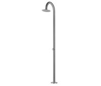 sined modelo palau ducha de acero inoxidable de calidad solo agua fria para piscinas jardines y playas estructura y accesorios de acero inoxidable aisi 316l acero marino diametro del tambor 6 cm solo suministro de agua fria resistente a la intemperie