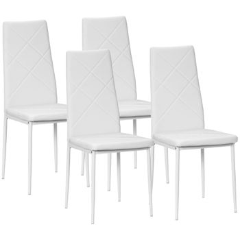 Sillas de comedor 41x50x97 cm blanco