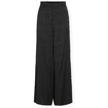 Vila Pantalón fluido Salina Trousers - Black Beauty para mujer