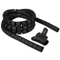 manguera de cable delock 18838 negro polietileno 3 cm