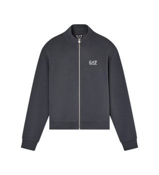 EA7 para mujer. 7W001487_AF24375 Sudadera Logo gris (S), Casual, Deportivo, Poliéster