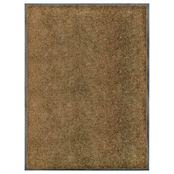 Felpudo Lavable Marrón 90x120 Cm Vidaxl
