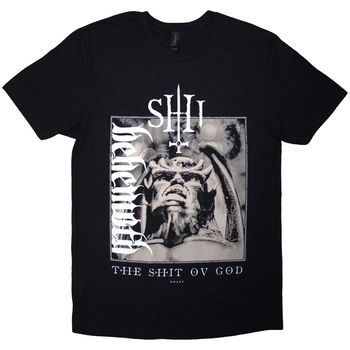Behemoth Tops y Camisetas The Shit Ov God Vertical Logo Cover para hombre