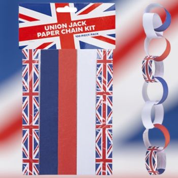 Union Jack Paper Chain Kit