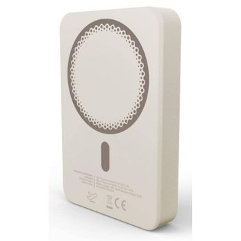 Power Bank Energy Sistem Magnetic 10000 mAh 20 W Apta para avión Champagne