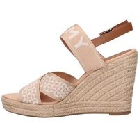 tommy hilfiger sandalias fw0fw06355 webbing high wedge para mujer